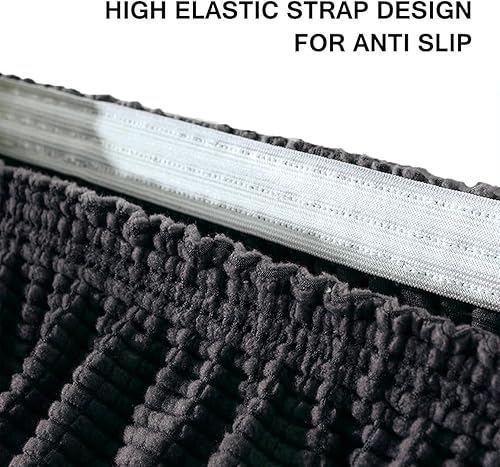 Miniatura 3 de Fundas elásticas para cojines de comedor de caravana, funda de sofá de jacquard para cabina de asiento de cabina de autocaravana (camello, 2 fundas