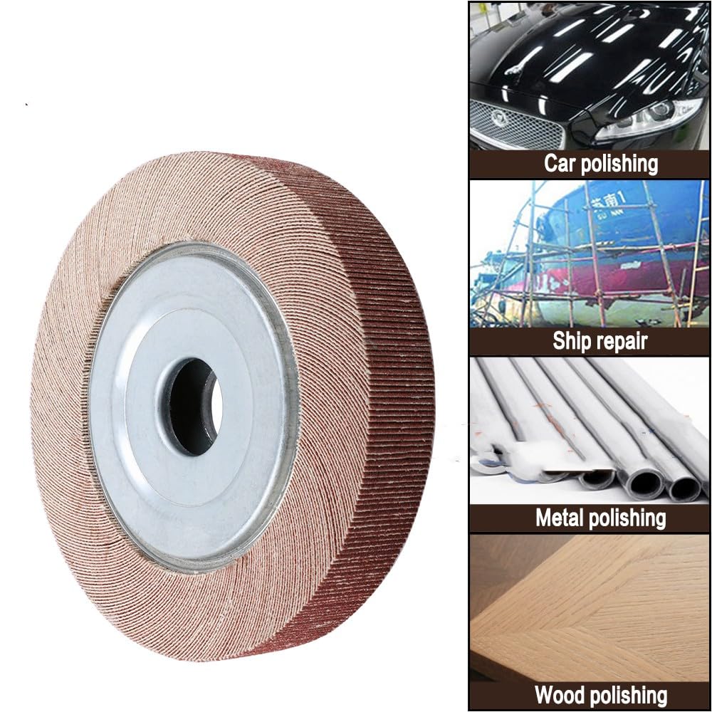 Ściernica listkowa ścierna, 250mm/10" Kołnierz Klapa Szlifująca Tarcza Ścierna Tlenek Glinu Mop Szlifowanie Ścierne Polerowanie Tarcza Otwór 32mm Do Metalu Drewna(80)