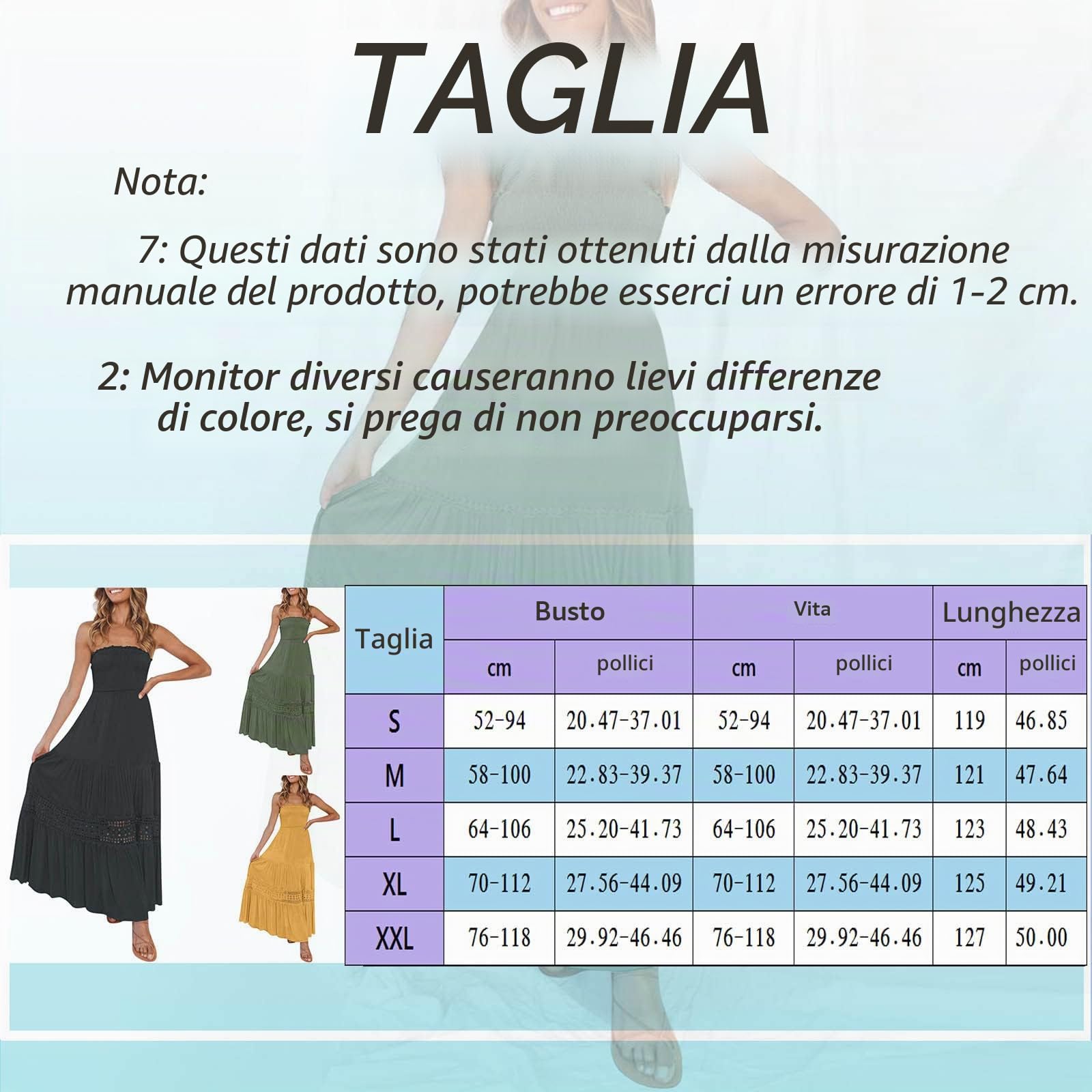 Vestito da Sposa Donna, Senza Spalline, con Bordo in Pizzo, Design A Schiena Scoperta, Svasato, Lungo Maxi Abito da Spiaggia, Abbigliamento Primavera, Sexy, Curvy, da Cerimonia
