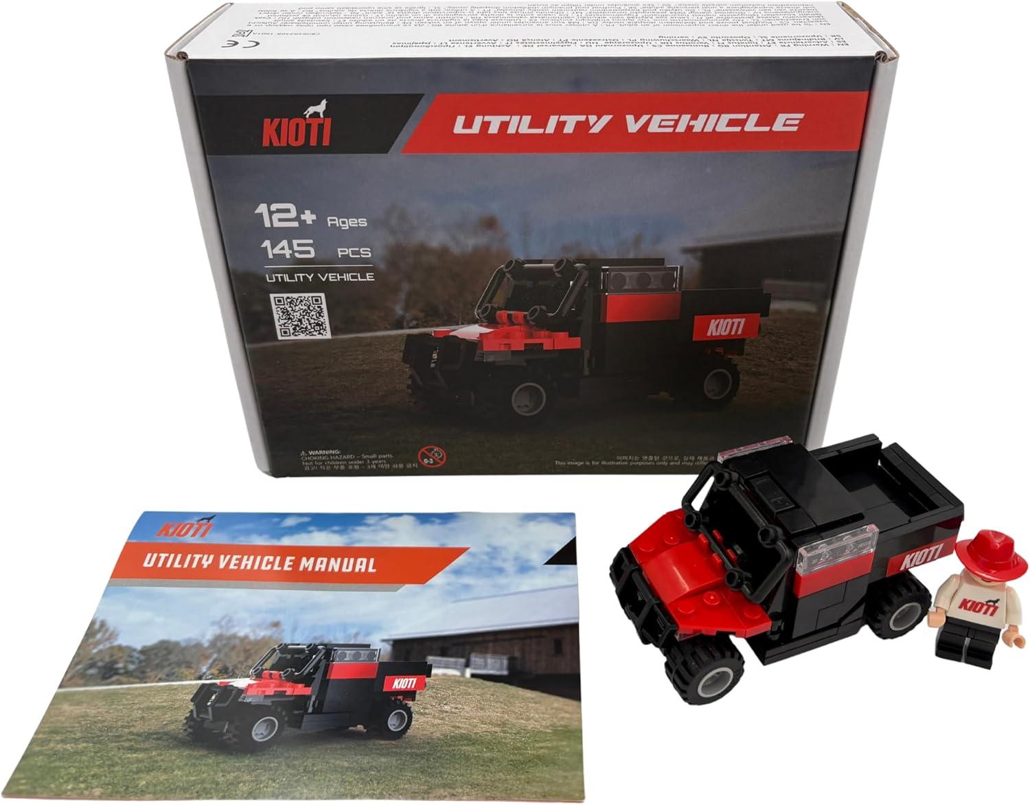 Kioti K9 Series UTV Brick Tractor Toy - DDA25-036-AC