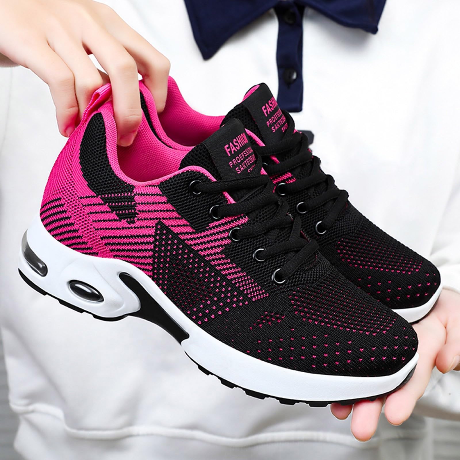 Baskets orthopédiques pour Femmes, Chaussures de Marche avec Soutien de la voûte Plantaire, Chaussures décontractées en Respirante avec Coussin d'air