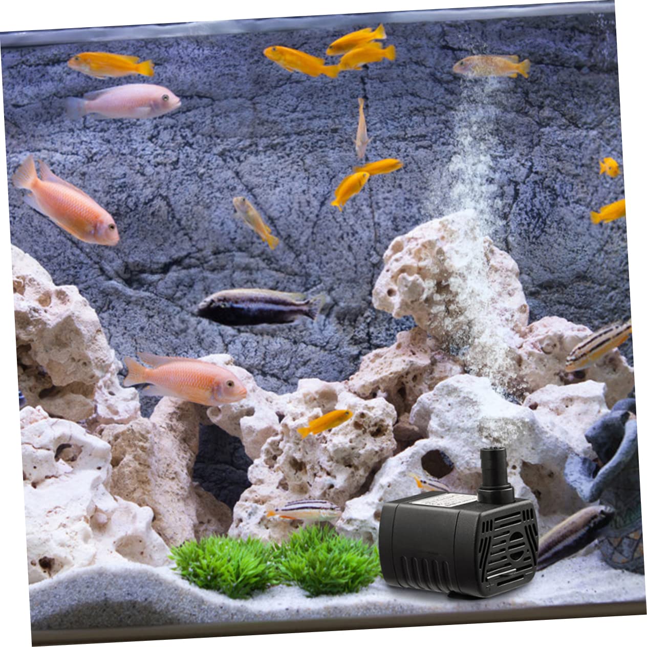 Kisangel 3 Pezzi Pompa Submersibile per Acquari e Fontane Silenziosa e Resistente per Acquatici Raffreddamento per Computer