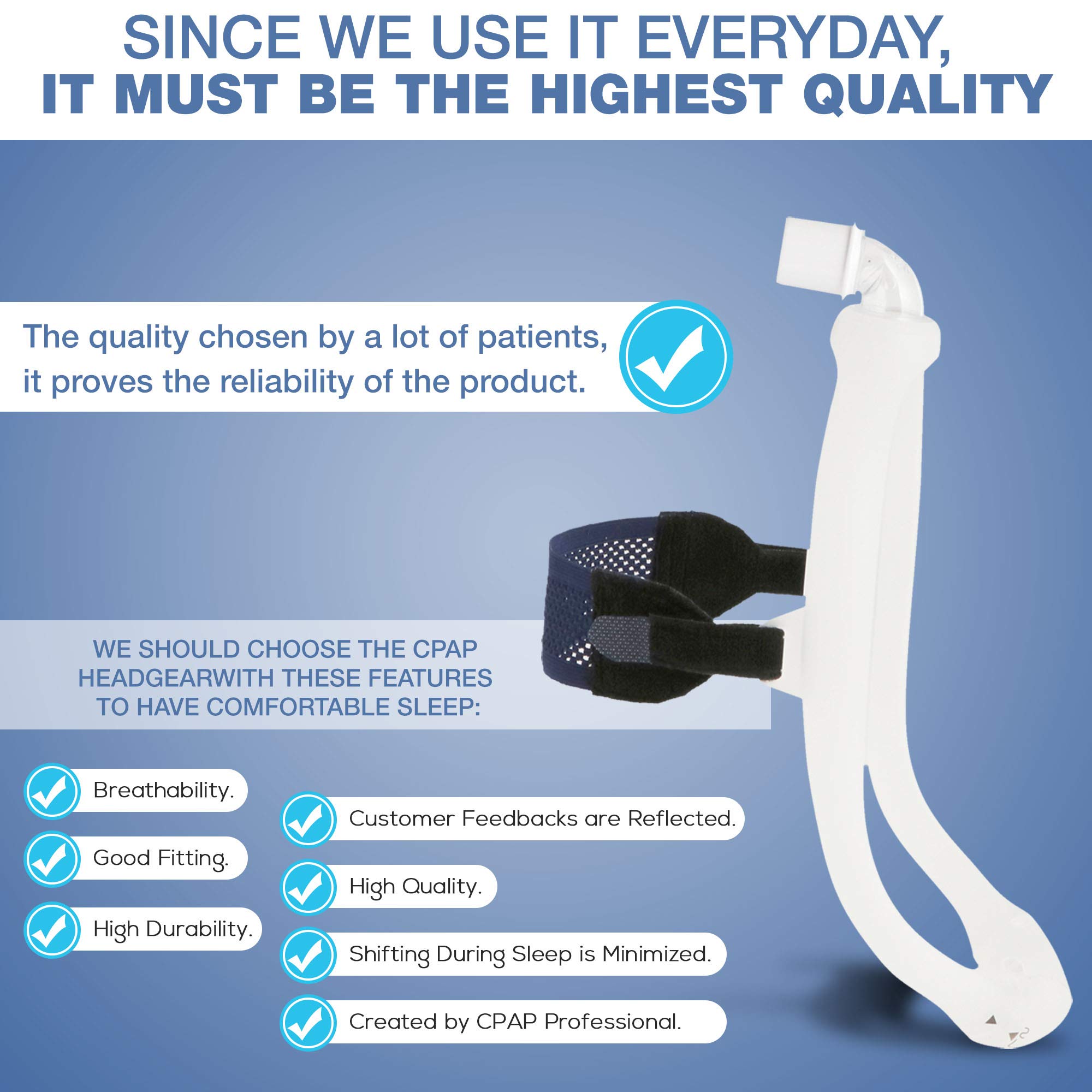 Buy Supotto Belt Perfect Pillow CPAP Headgear Strap(Not Included Masks