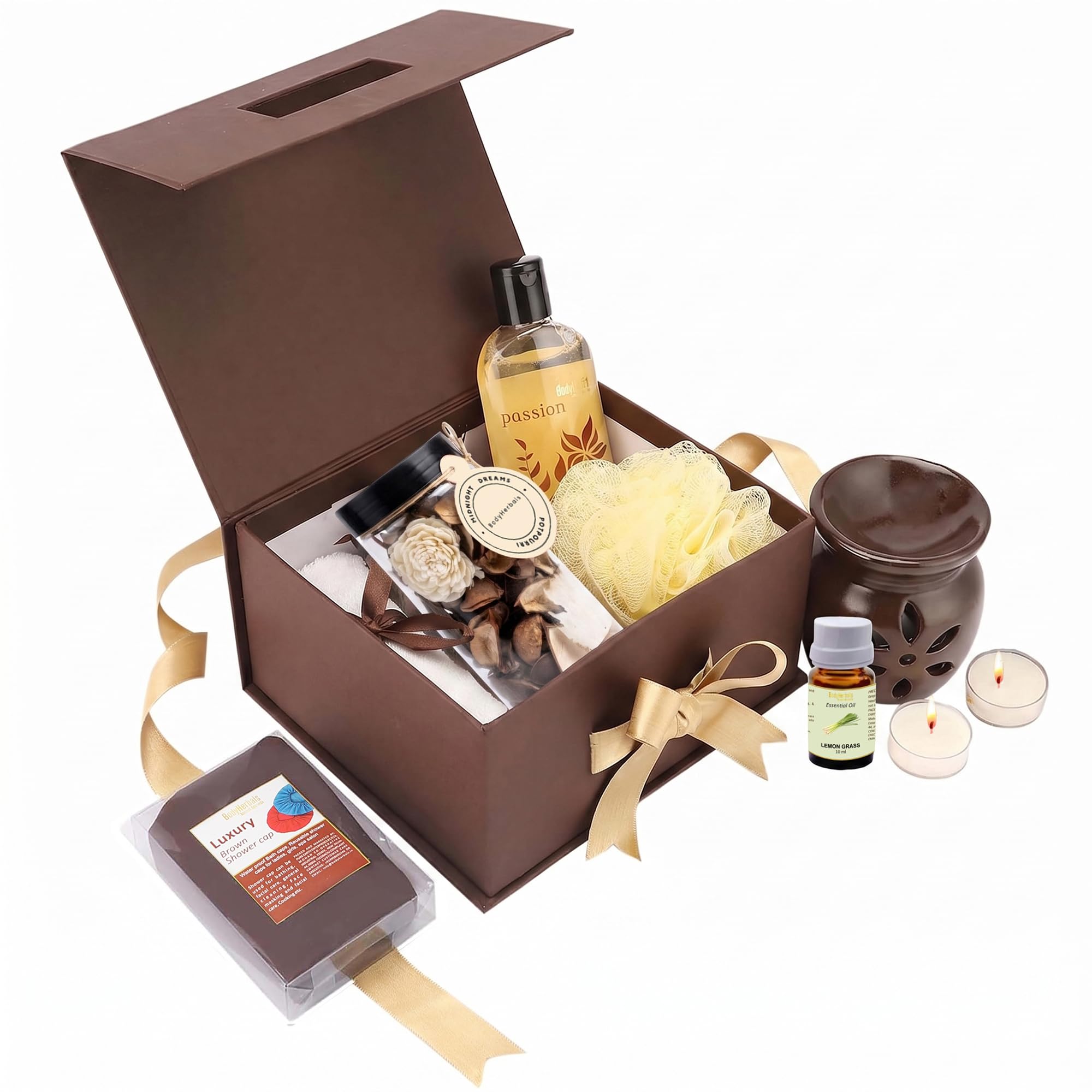 BodyHerbals Vanilla Bath and Body Care Gift Set for Women and Men| Luxury Skin Care Kit with Spa Accessories | Gift Box Hamper For Couple| 8 Pcs| Luxury Gift for Birthdays, Anniversaries, Wedding and Special Celebrations| 100 % Vegan-picture-26