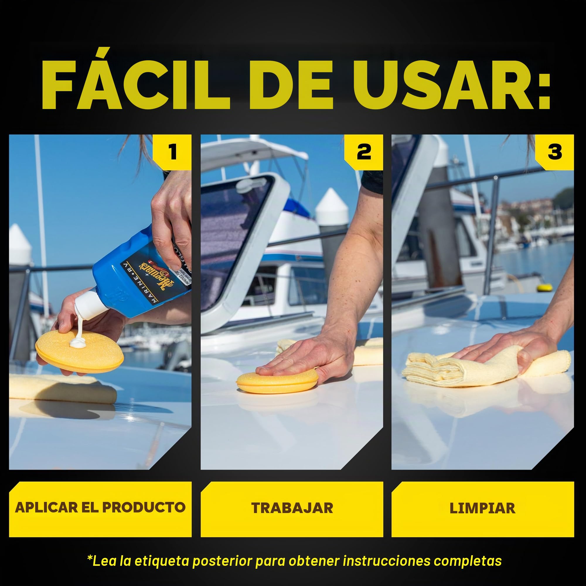 Meguiar's M4516 Marine RV High Gloss Polish - Pulimento de alto brillo para barcos