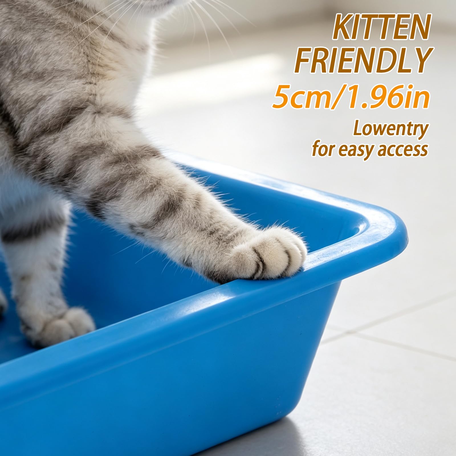 Amazon | 子猫用小型トイレ6個セット、プラスチック子猫用トイレ