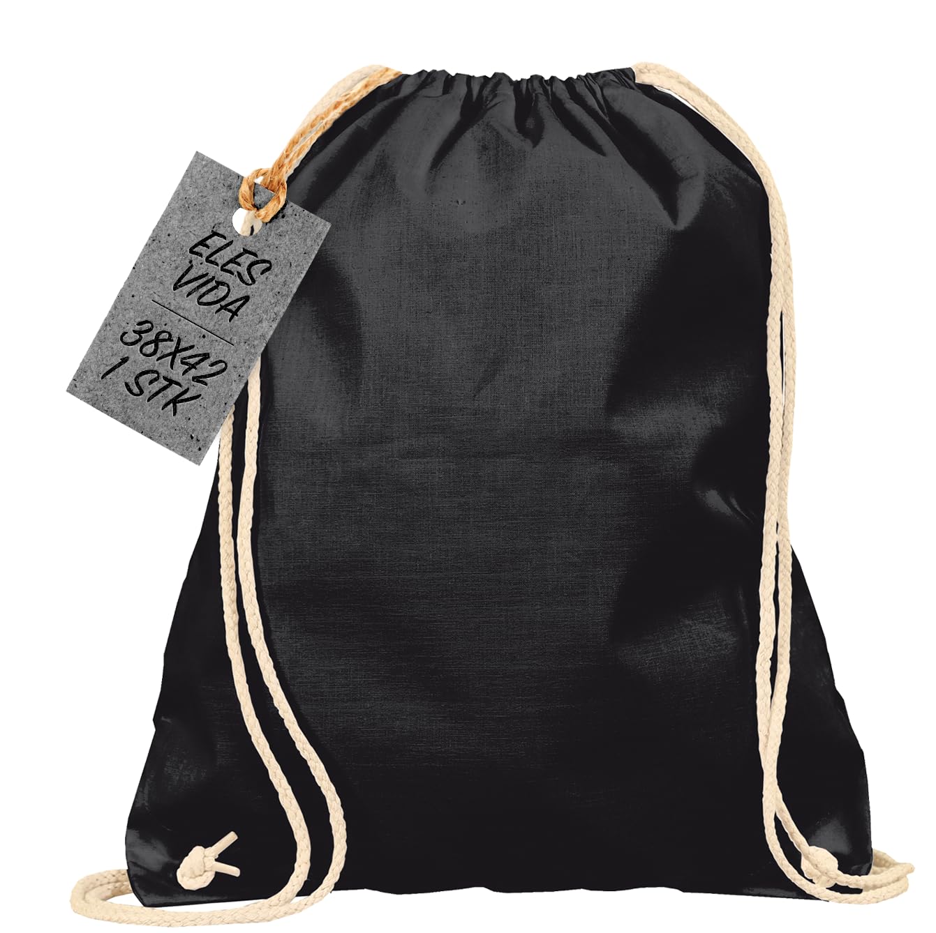 Natural Cotton Gym Bags, Sports Bag Fabric Backpack Canvas Bag Jute Bag Oeko-Tex Certified-image-11