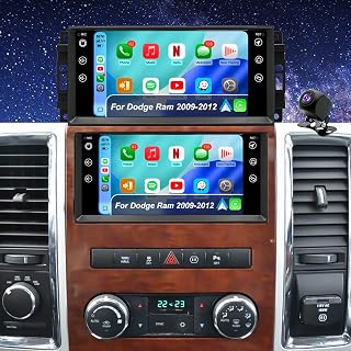 Car Radio for Dodge Ram 1500/2500/3500 2009-2012,Jeep Wrangler JK 2007-2017
