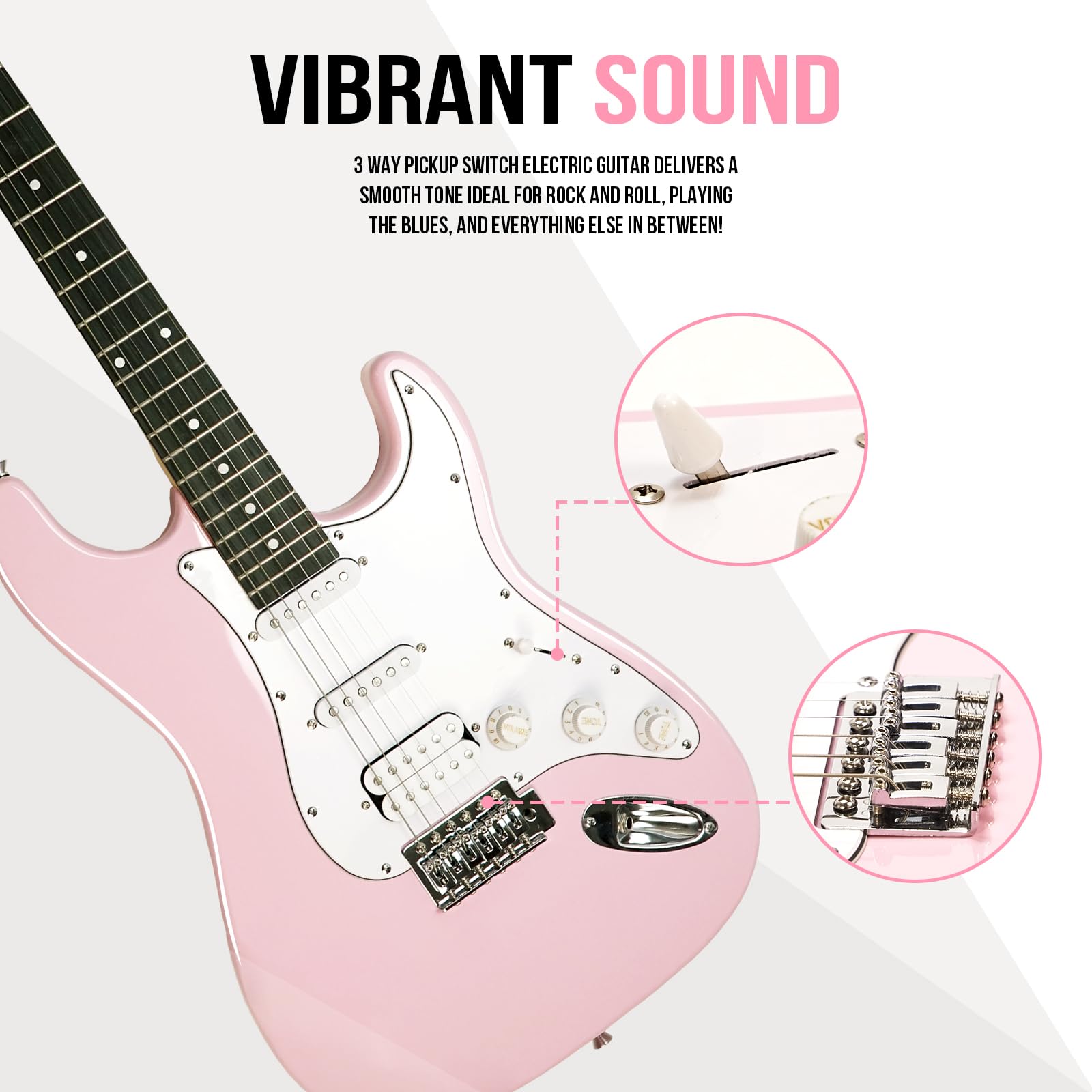 Amazon.com: Soulmate 39 Inch Full Size Electric Guitar