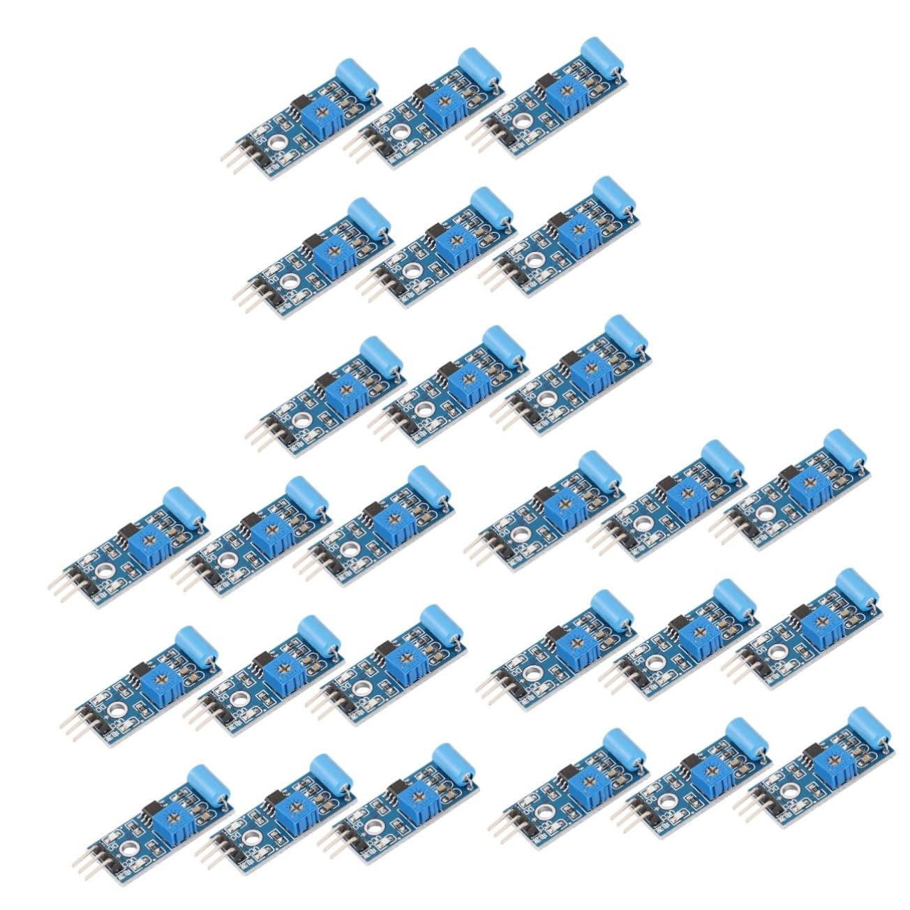 Détecteur alarme vibration MAGICLULU 3 ensembles de modules normalement fermé - 8