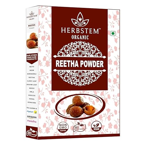Polvo Reetha 100% puro y natural, polvo de Kunkudukai, Aritha, Ritha, Soapnut (7.05 oz), para el crecimiento del cabello, lavado del cabello,