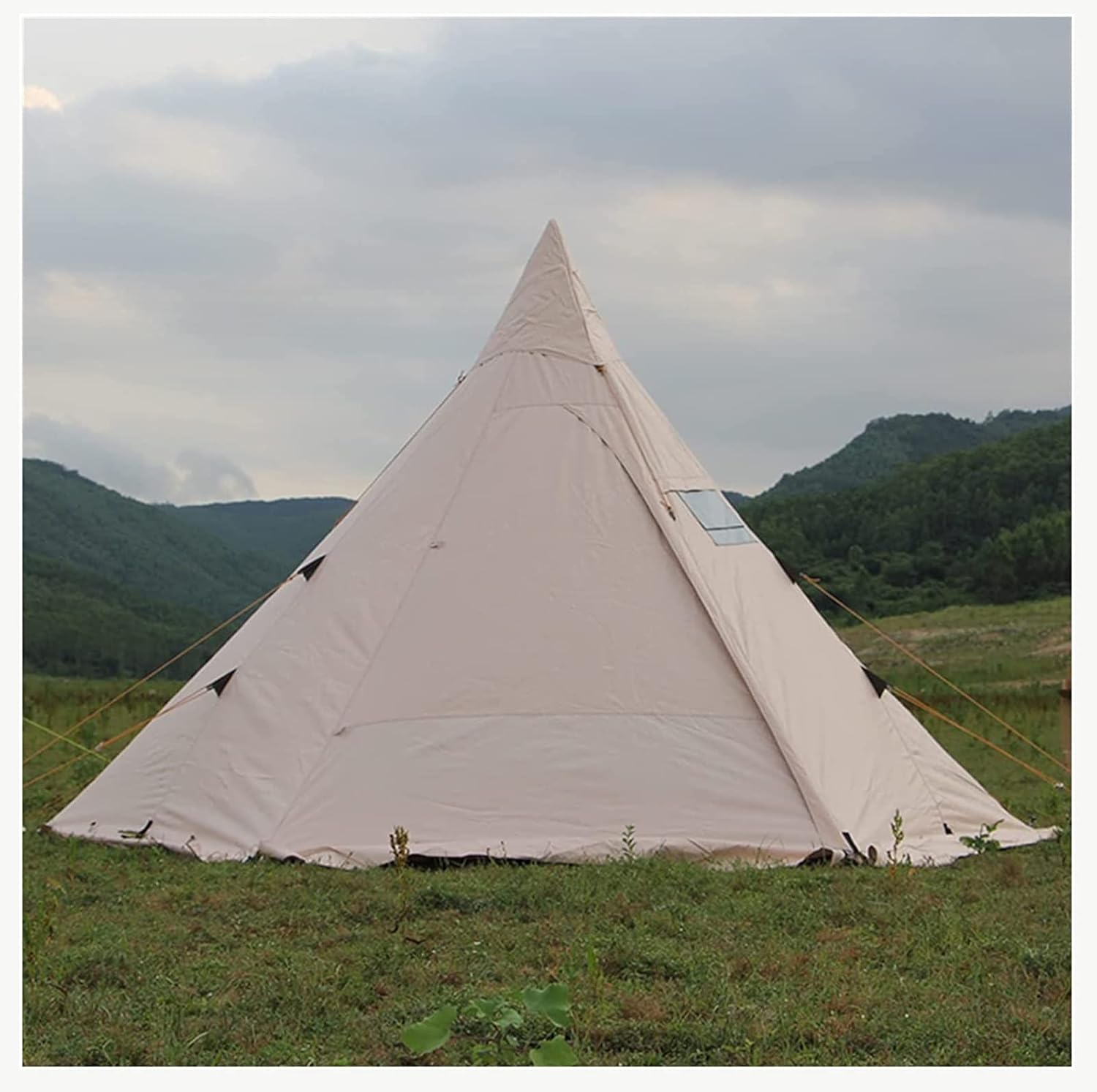 Tente Tipi Indienne 2 Personnes – Oxford Kaki, Légère Et Trois Saisons, Neuve