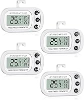 Frienda 12-Pack Waterproof Digital Fridge Freezer Thermometers with Max/Min LCD Display, Hook & Magnet for Accurate Home Monitoring
