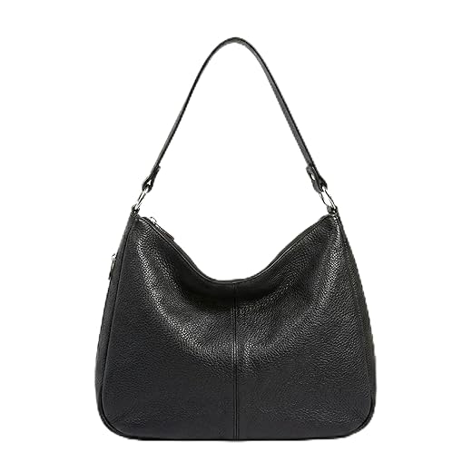 Bolsa feminina de couro legítimo alça de ombro bolsa mensageiro casual (Preto)