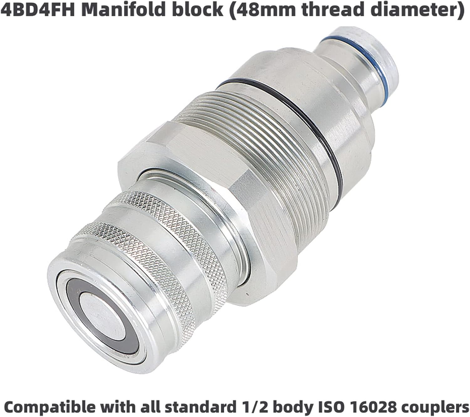 7246802 Hydraulic 1/2 Inch 48mm Female Flat Face Quick Coupler Replacement for Loader S450 S530 T550 E32i