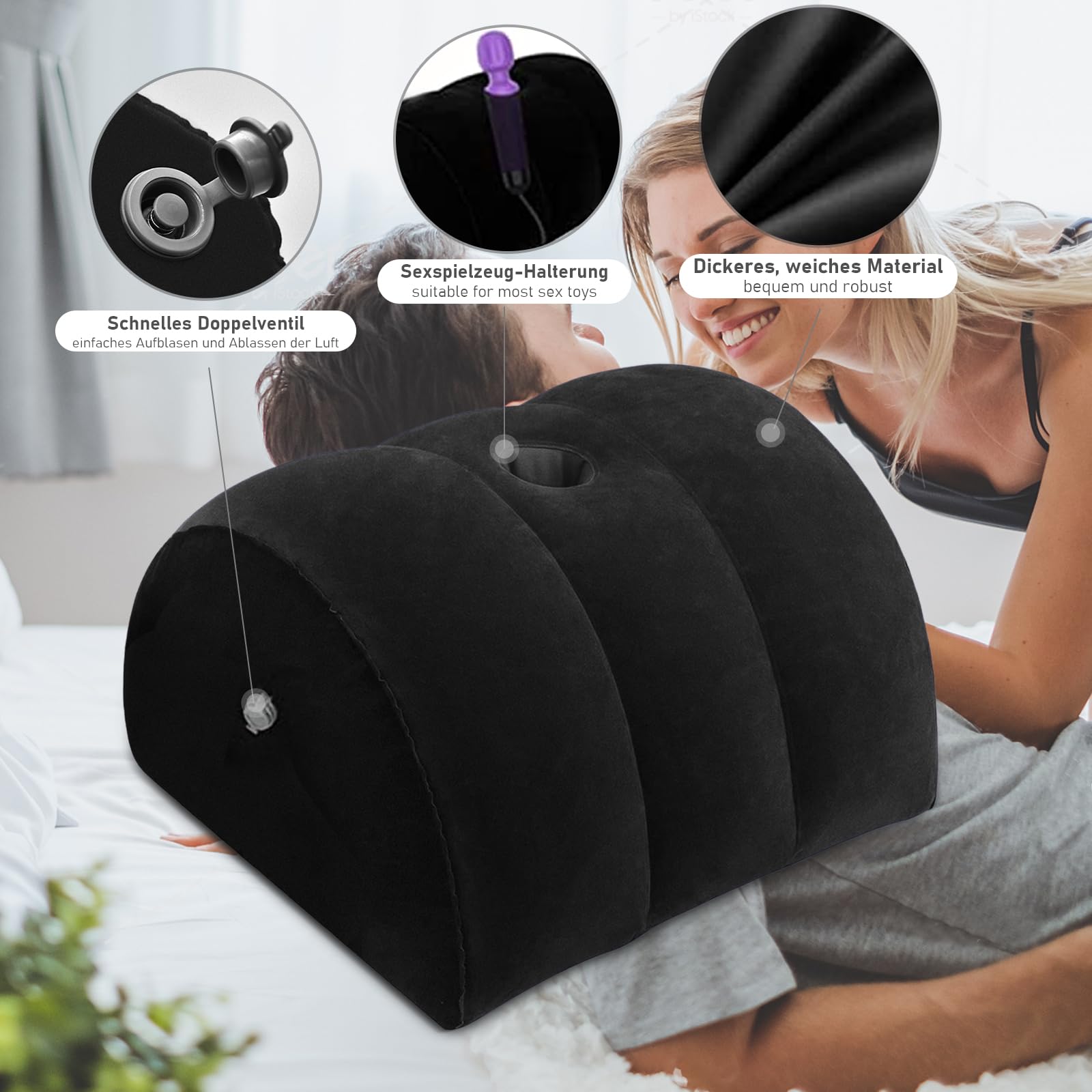 Cuscino per Posizioni Sesso Dadi del Sesso Giochi Sesso per Coppie Adulte Giocattoli del Sesso Supporto per Dildo Cuscino Sessuale per Donne Punto G Cuscino Gonfiabile del Sesso Reifen