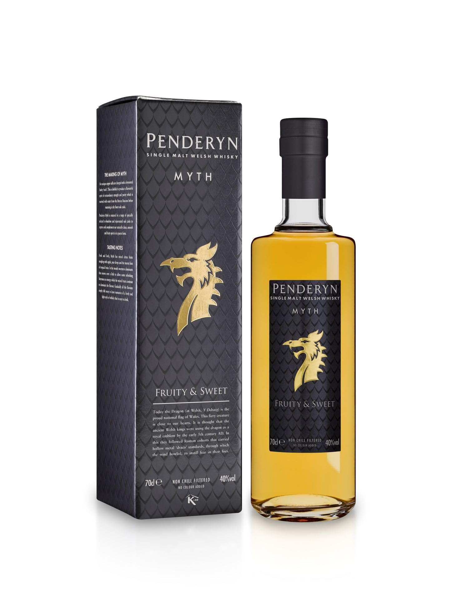 Penderyn Gold Myth Single Malt Whisky Aus Wales- Ausgezeichneter Whisky In Der Geschenkpackung…