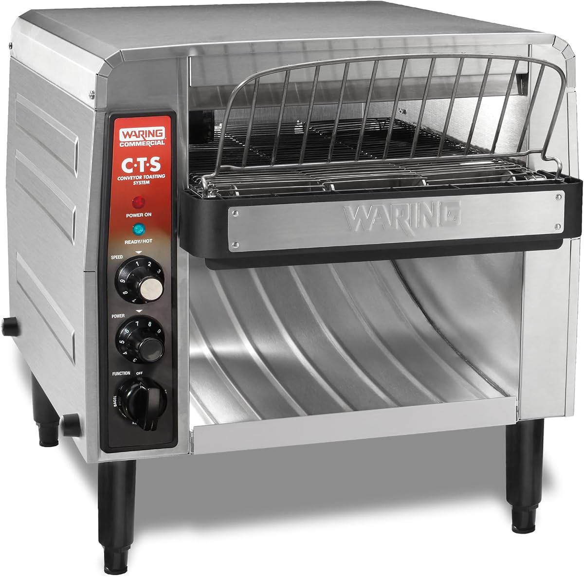 Waring Heavy-Duty Conveyor Toaster with 1000+ Slices per Hour | 1000+ Slices per Hour, Stainless Steel Construction, for Cafes & Restaurants, NSF Certified, 208V