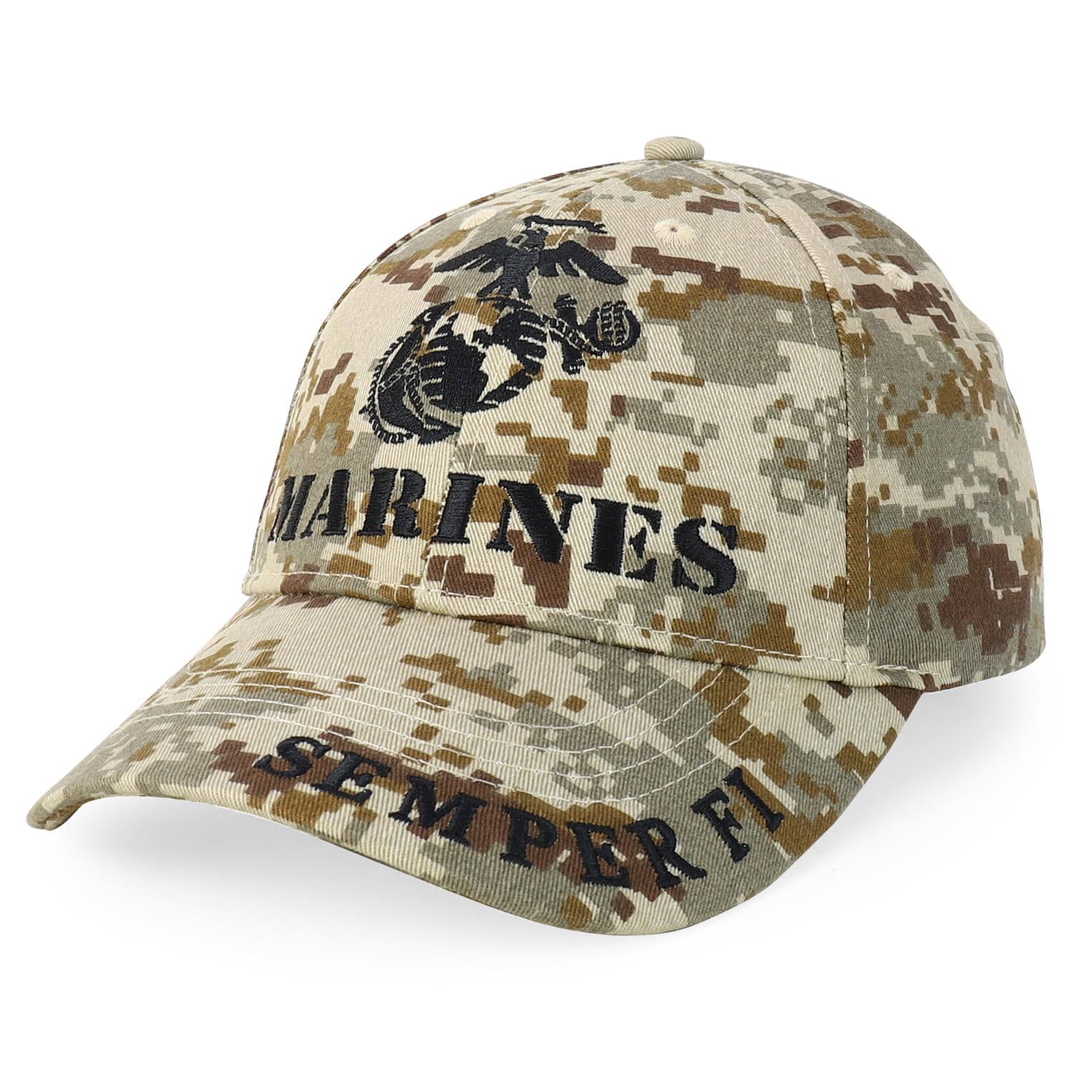 Officially Licensed US Marine Corps Veteran Embroidered Cotton Baseball Cap