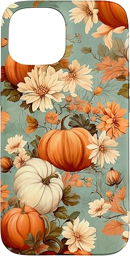 Miniatura 10 de Funda con temática de otoño para iPhone 13 Pro Max con diseño de calabaza de otoño