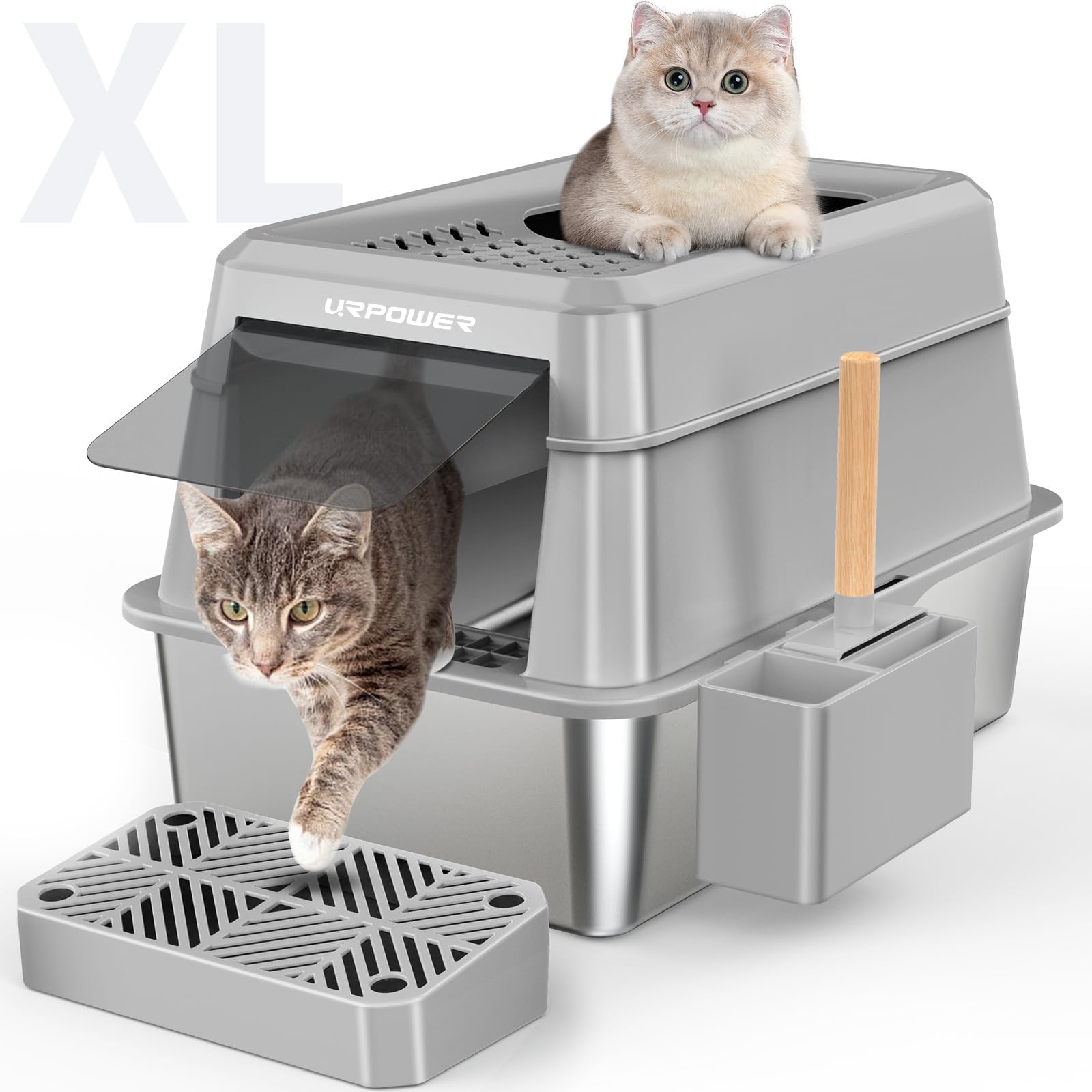 Amazon.com: Modkat Litter Tray - Cat Litter Box with Walk-Off Platform ...
