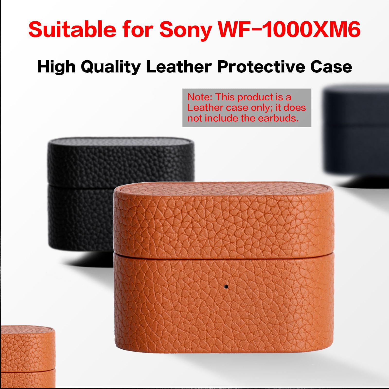 Amazon | Sony WF-1000XM6用プレミアムレザーケース、フルラップの肌に