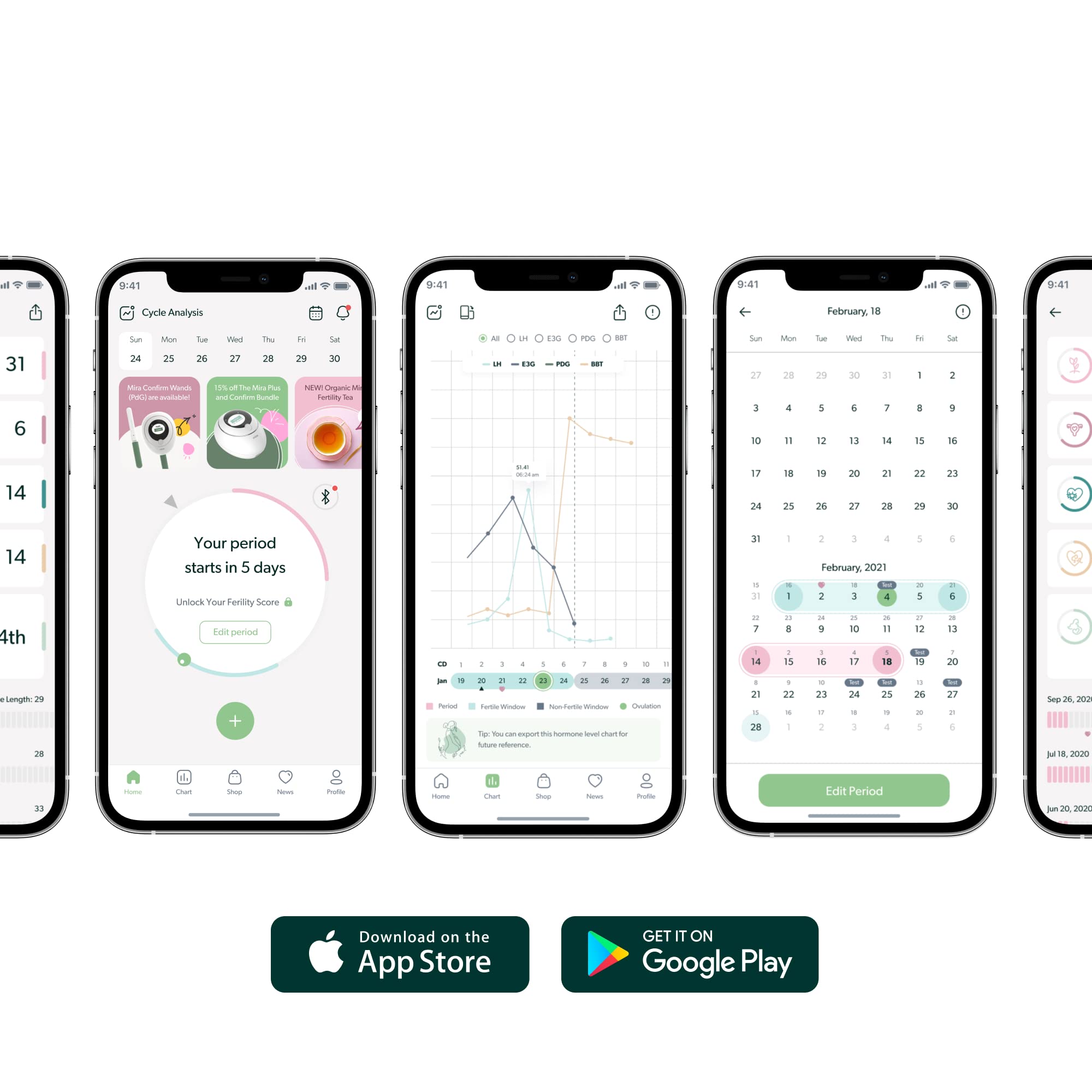 Mira Fertility Plus Tracking Monitor Kit with 10 Estrogen + LH