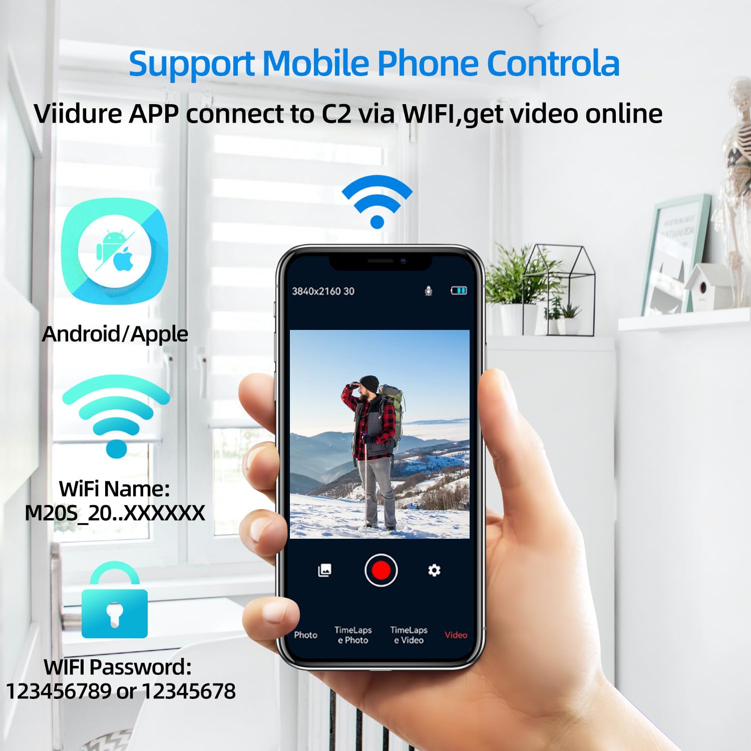 Amazon.com: CAMMHD-C2 4K Head Mounted Camera, Anti-Shake Video