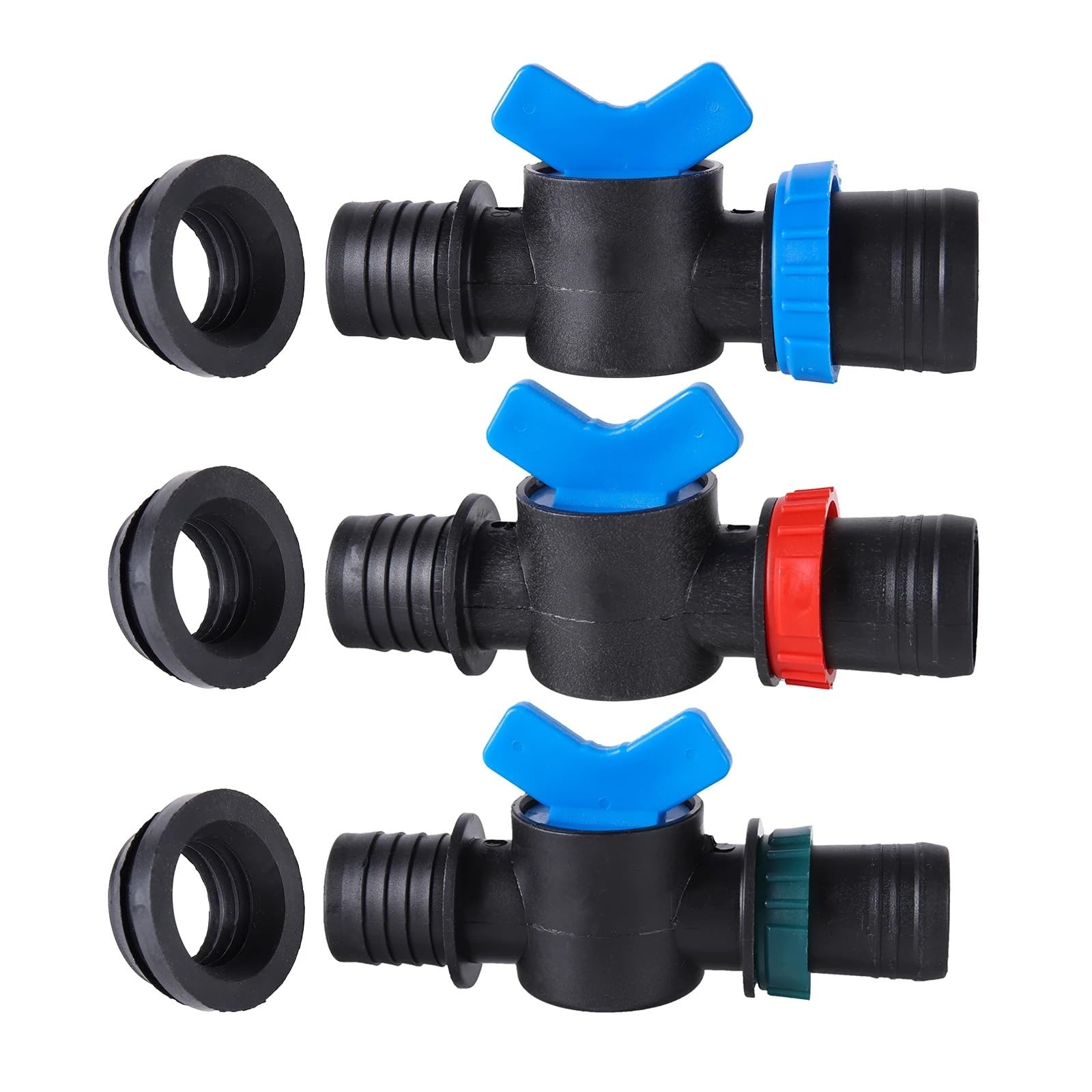Válvula de derivación for cinta goteo 25/28/32 mm, ideal for jardín, agricultura, huertos, tierras cultivo, riego, drenaje, ahorro agua(28mm)