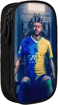 #10 Neymar Big Capacity Pencil Pen Case For Office College Large Storage High Capacity Bag Pouch Holder Box Makeup Bag For Adult, Black9