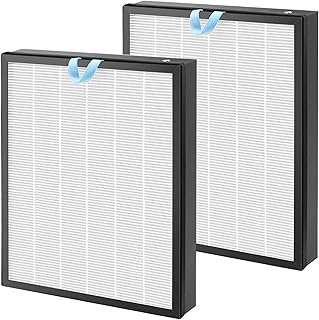 Vital 100S Replacement Filter Compatible with LEVOIT Vital 100S Air Puri-fier, 3-Stage Filtration with H13 True HEPA, High-Efficiency Activated Carbon Filter, Vital 100S-RF，2 Pack，White