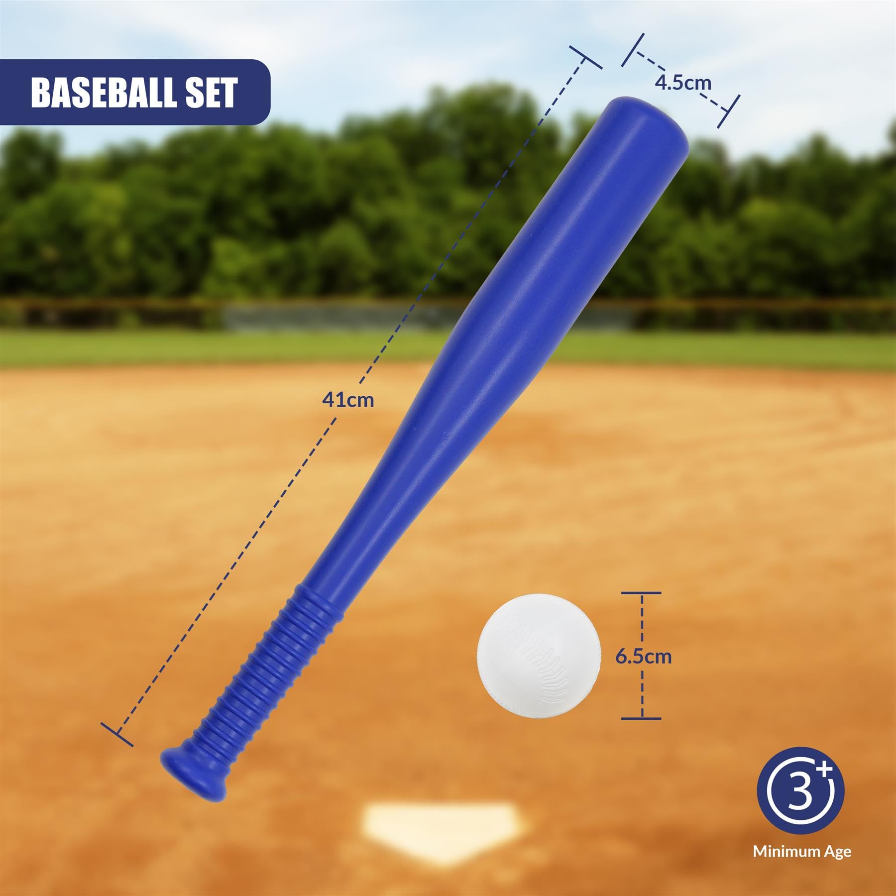 The Magic Toy Shop 6 Games in 1 Sports Set – 19 Pcs Bat, Racket, Toss, Catch, Ball & Frisbee, Indoor Outdoor Play – Lightweight, Builds Motor & Social Skills – Families, Camping, Beach, Garden & Park - 2