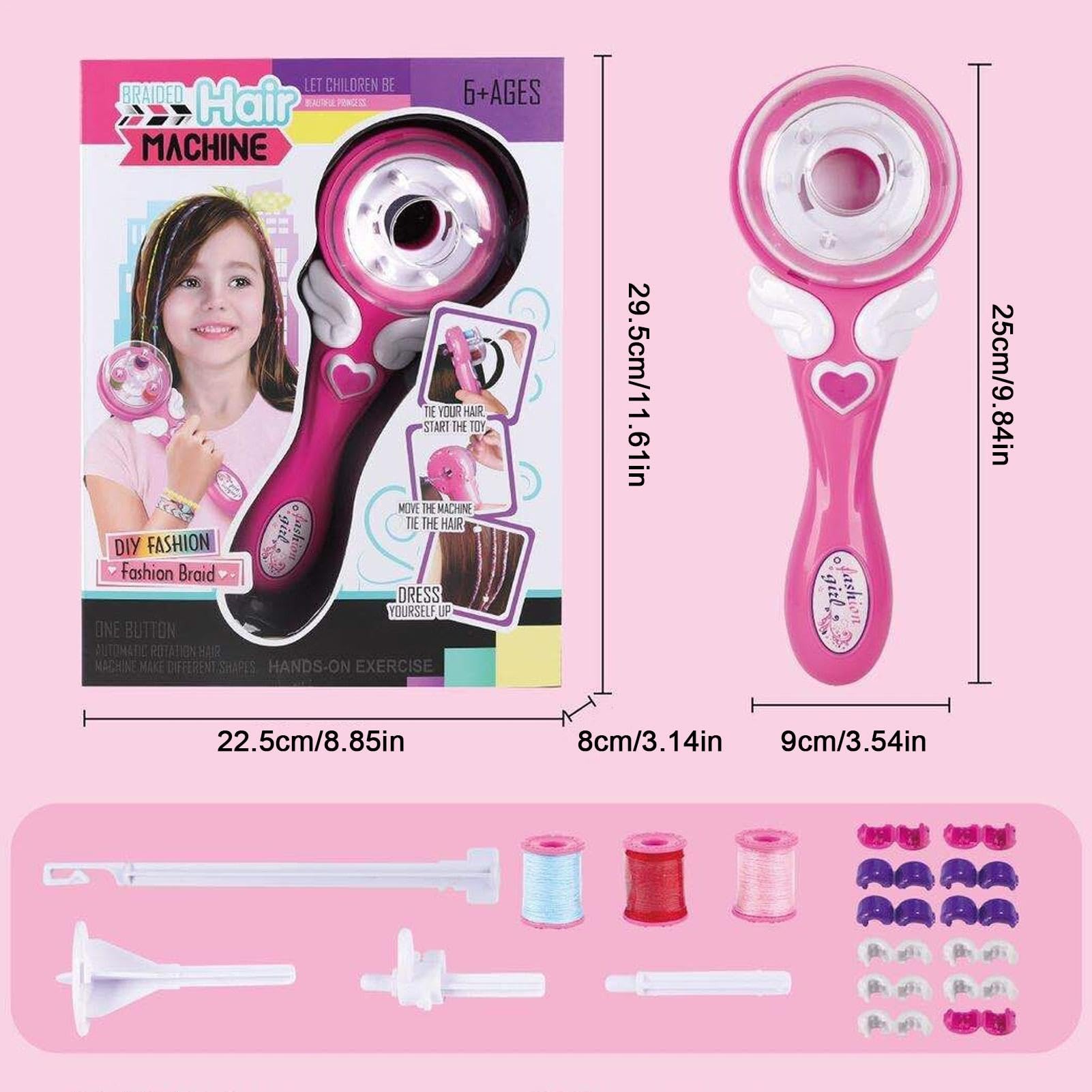 Máquina para trenzar cabello,Máquina para trenzar cabello eléctrica - Kit de herramientas de peinado giratorio | Trenzador de pelo multifuncional fácil del del salón de la moda de la belleza p