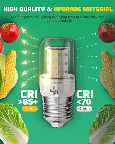 Miniatura 6 de Bombilla LED de repuesto para nevera de frig-idaire 5304511738, KEI D34L bombilla para refrigerador, bombilla LED de 3.5 W (85 V-265 V, luz cálida),