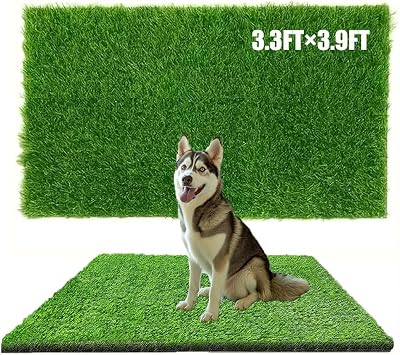 Antenat Artificial Grass for Patio & Pets,3.33.9FT Fake Grass Indoor Outdoor,Realistic High-Density Durable Artificial Turf Carpet for Dogs Pets Garden Lawn Lands39.3" x 47.2"