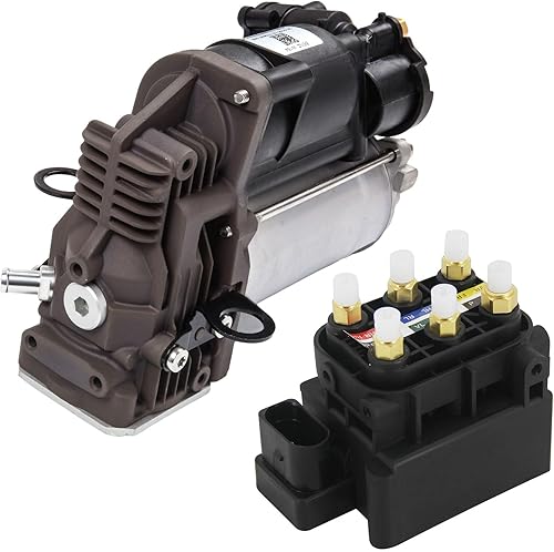 OCPTY Bloque de válvula de compresor de suspensión de aire, repuesto de la bomba de compresor de aire para Mercedes-Benz para GL320 2007-2009, para