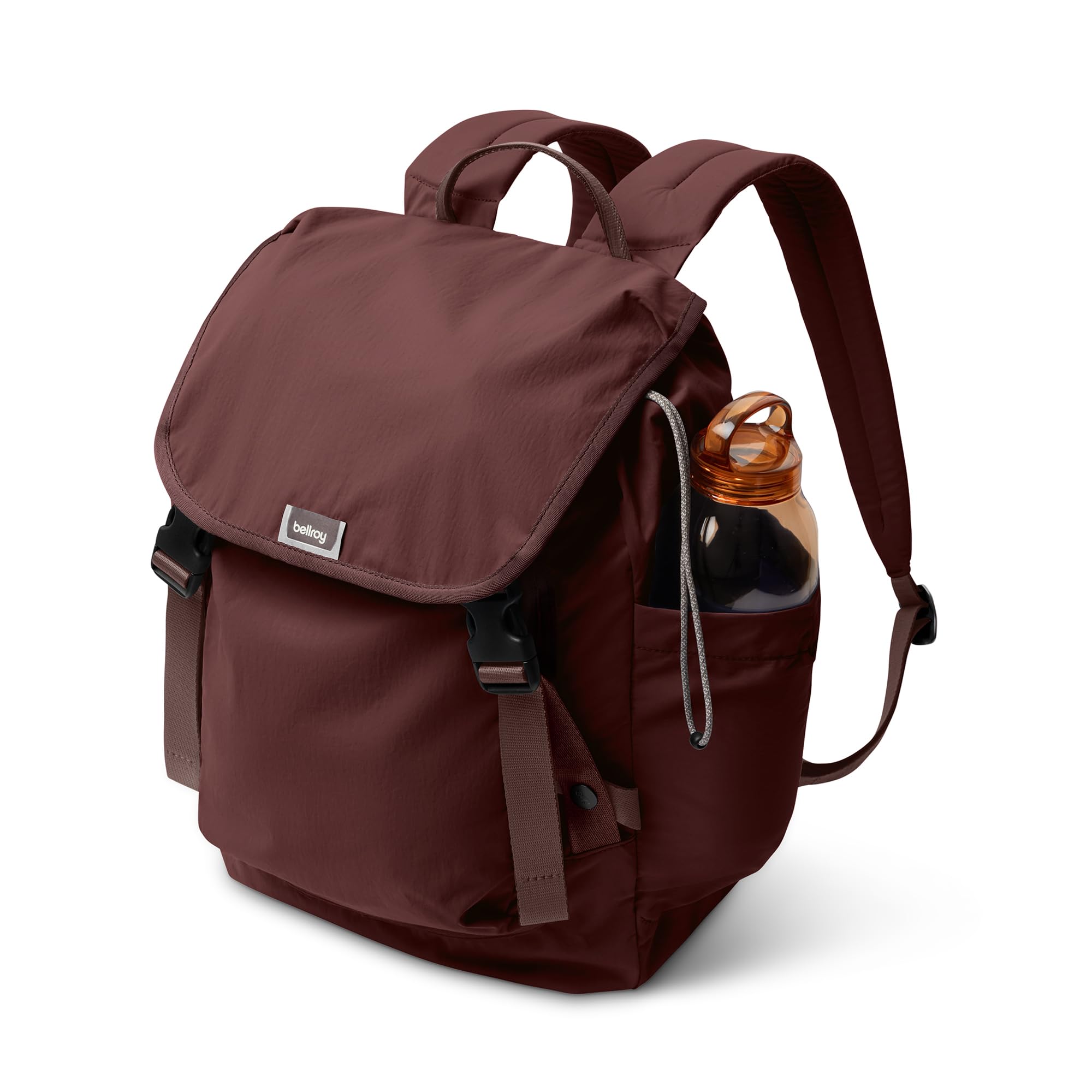 Bellroy Cinch Backpack (lightweight 20 liter backpack with external organization and adjustable shoulder straps) - Burgundy