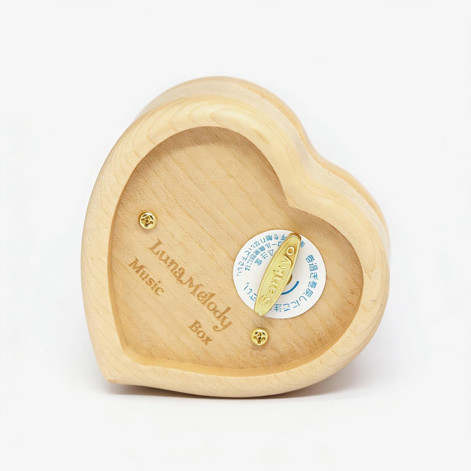 LunaMelody Music Box, Rose, Wooden Wind-up Music Box, Japanese Movement, Birthday Present, Valentine's Day Love Gifts, Home Decoration, Play 'La Vie en Rose'