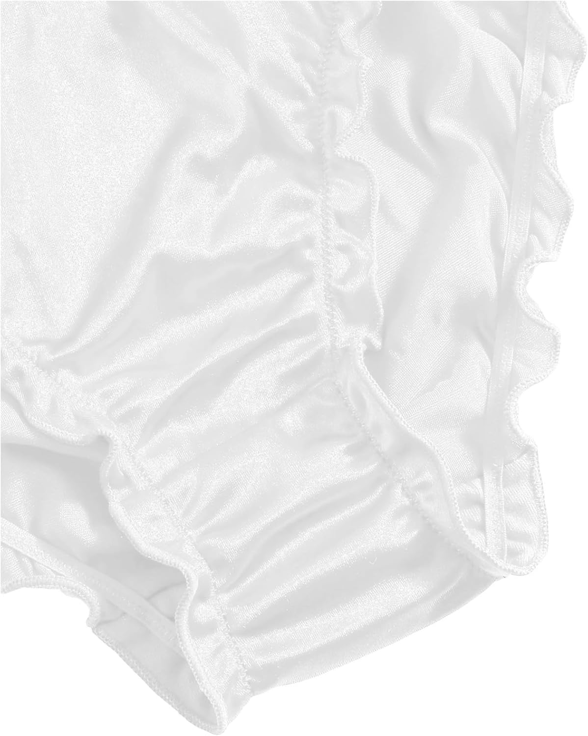 Verdusa Women's 4pack Frill Trim Satin Underwear Briefs Panty Set - Image 4
