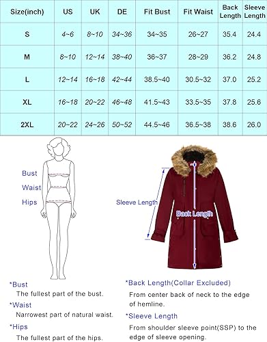 Miniatura 6 de Maacie Chaqueta de maternidad con forro polar grueso 2 en 1 con cinturón y capucha cálida para invierno