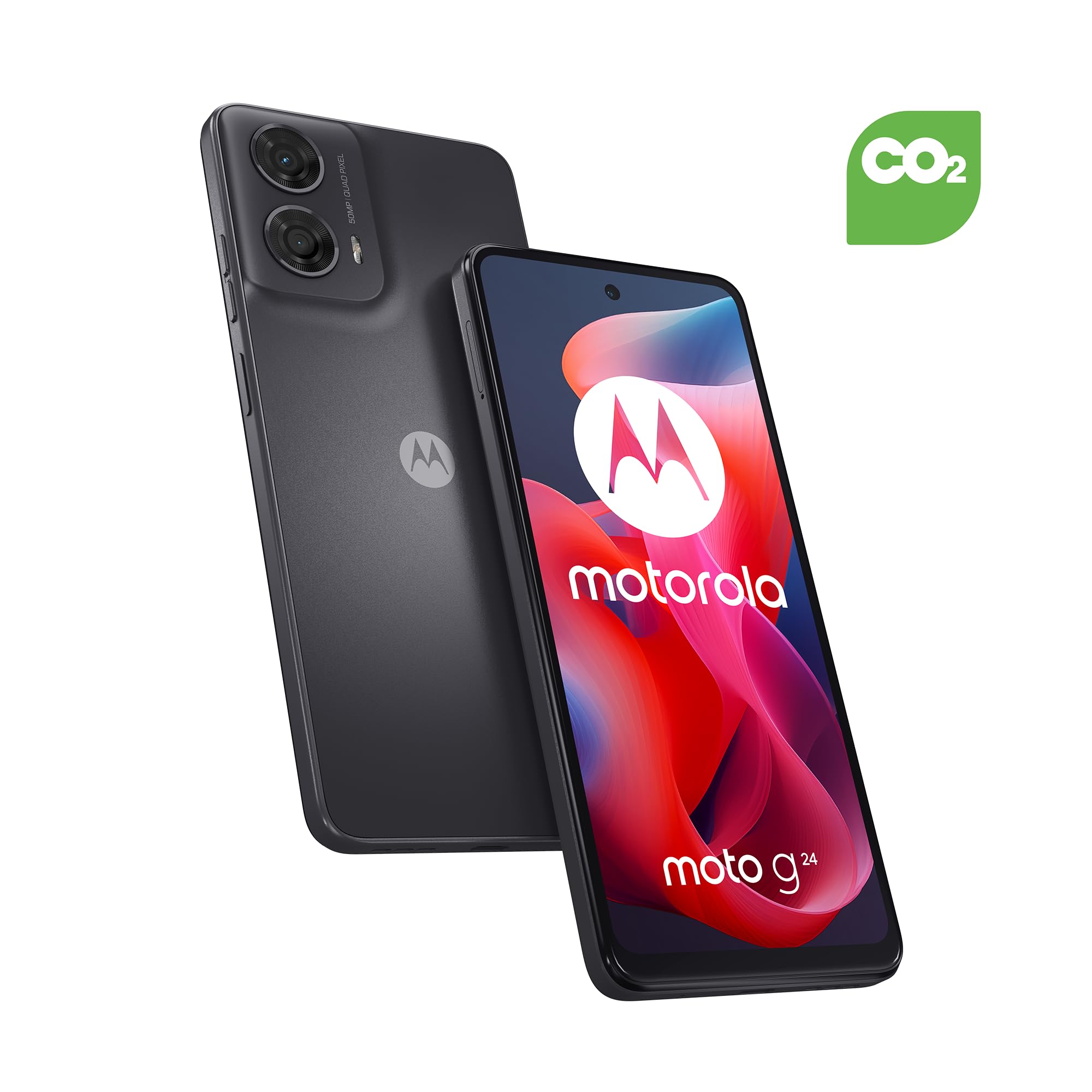 Moto G24 Matte 4+128 - Charcoal with Co2 offset : Amazon.co.uk
