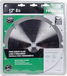 Hitachi 18109 8-Teeth Polycrystalline Diamond 12-Inch Dry Cutting Fiber Cement Saw Blade - coolthings.us