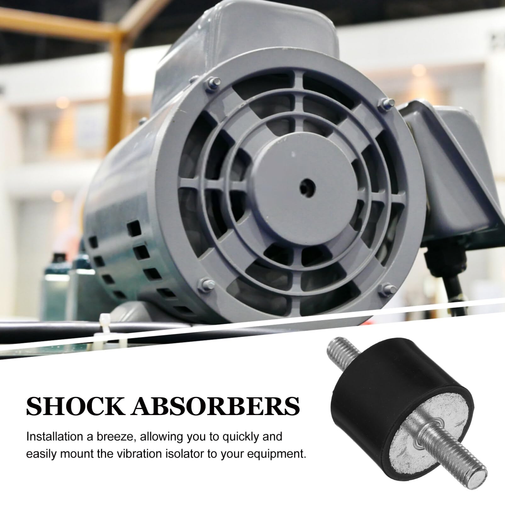 OUNONA Shock Mount Shock Absorber 4pcs Vibration Isolator Mounts Shock Absorbers Vibration Isolators for Fitness Equipment