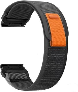 [YOCAHU] Quick Fit 26 mm 表带 尼龙 替换用 for GARMIN Tactix 7 Pro Fenix 7 x 5 x+6 x Pro Watch,Sport Loop/Alpine Loop 26 mm尼龙腕带适合Fenix 33 HRMK 2 Delta Enduro 12