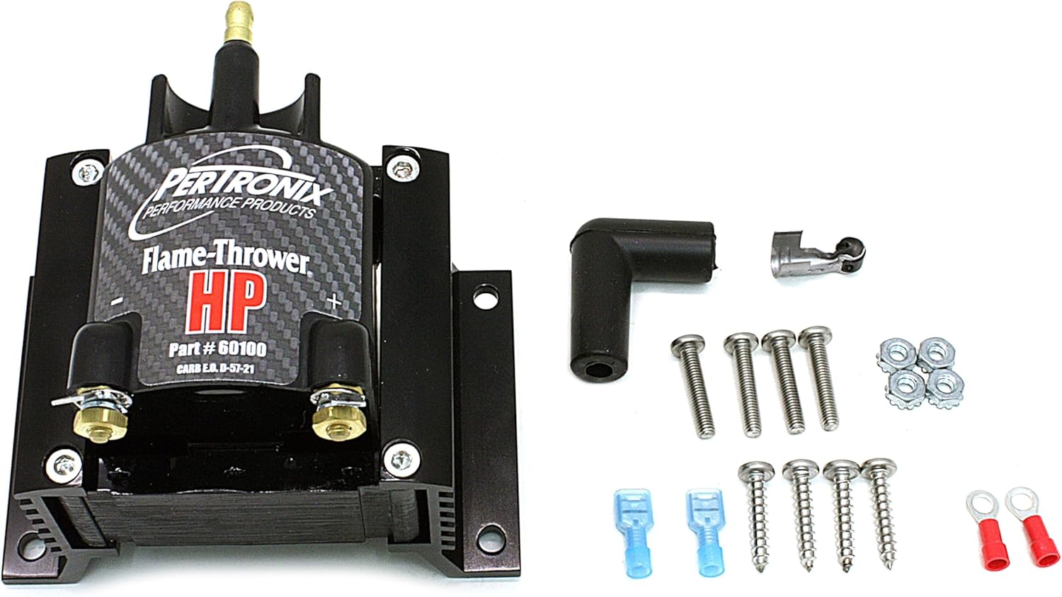 Pertronix 60100 Ignition Coil (Coil Flame-Thrower HPE-Core (0.02 ohm))