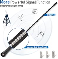 Eightwood 40 cm autóantenna FM/DAB rádióhoz erős vétel funkcióval - 40 cm antenna 2