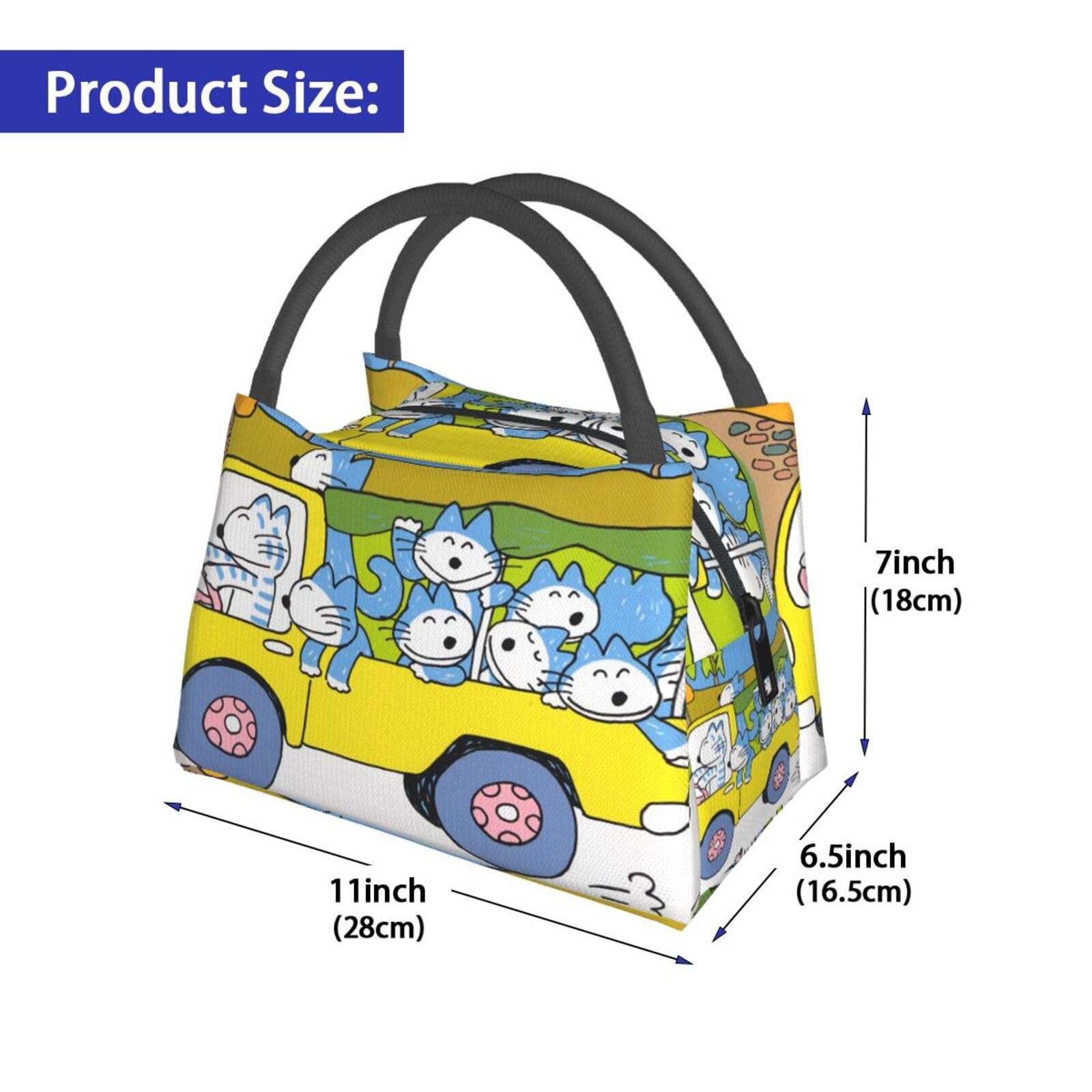 Amazon｜11ぴきのねこ ランチバッグ お弁当バッグ 保冷バッグ  