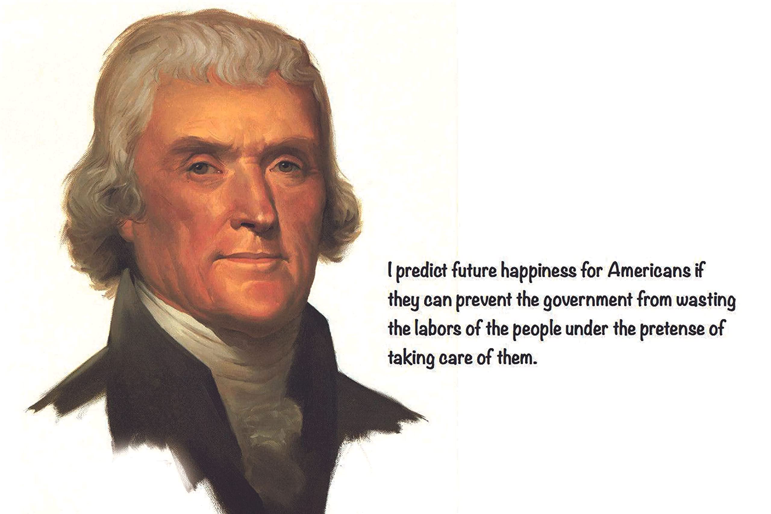 Thomas Jefferson Poster|International Philosopher Wall Poster|Lawyer & Architect|Decorative Interior Poster|Poster For Studio, Hostel, Dorms|Room D�cor Item|Decorative Wall Poster|High Resolution 300 GSM Paper