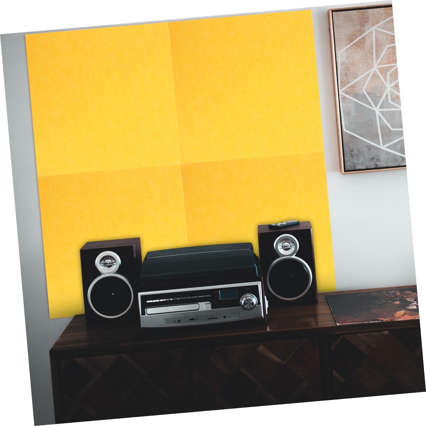 BETOOKY 5 Pezzi Pannelli Fonoassorbenti in Feltro per Parete, Isolamento Acustico per Ufficio e Sala Musica, Pannelli Decorativi Resistenti e Facili da Installare, Riduzione Eco