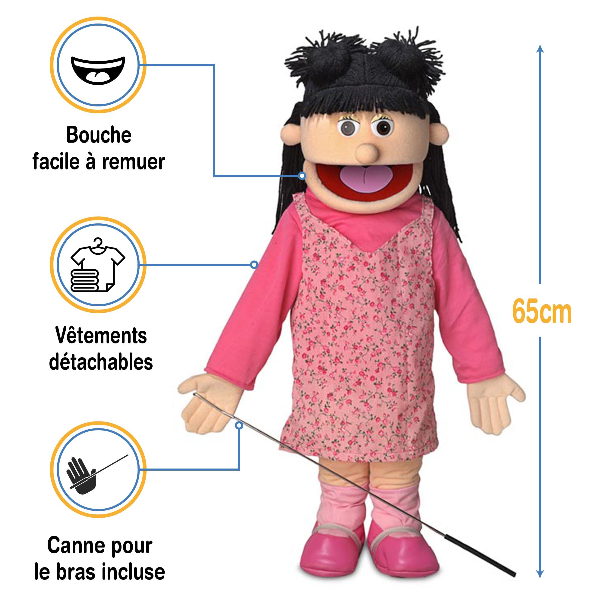 ''Susie'', 25In Full Body Puppet, Peach -Affordable Gift for your Little One! Item #DSPU-SP2571 by Silly Puppets